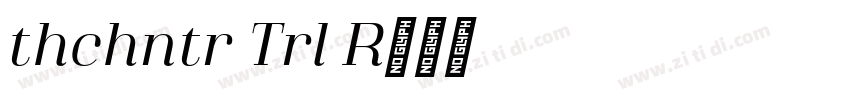 Athachantr Trial Re字体转换